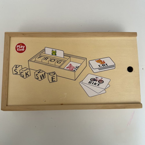 Playtive wooden educational word game