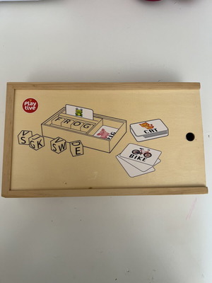 Playtive wooden educational word game