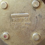 Brass wall light new, diameter 20 cm