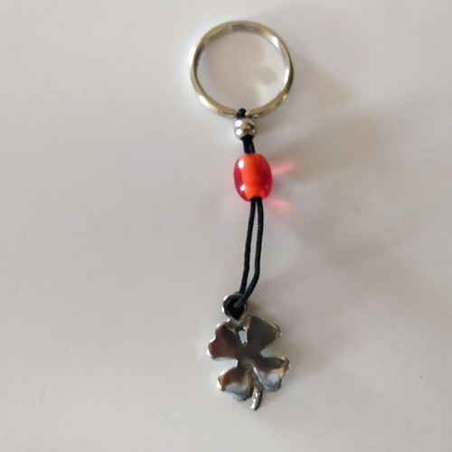 Keychain charm four-leaf clover like new from Vodafone 2005