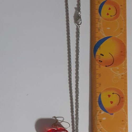 Set of 9 handmade resin pendant and earring jewelry sets, multicolor