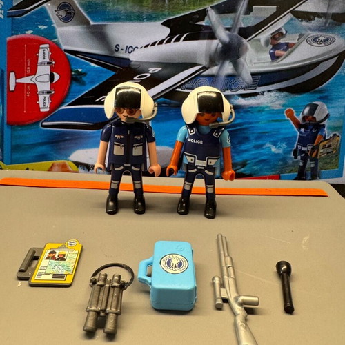 Playmobil Police Seaplane 4445 like new with box