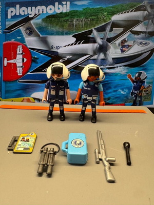 Playmobil Police Seaplane 4445 like new with box