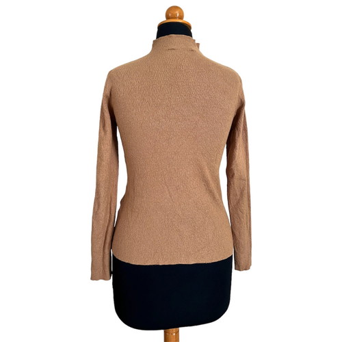 Nas.ty Co mockneck blouse used, brown, size M