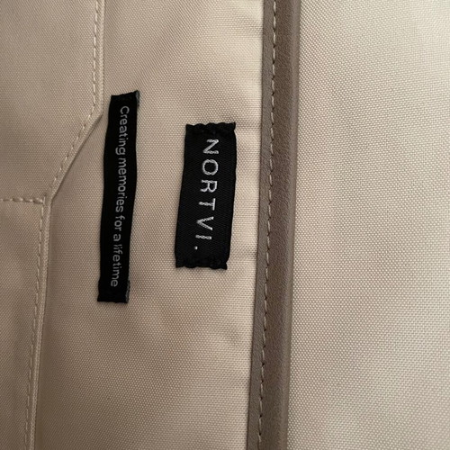 Norton backpack bag new, beige and gray