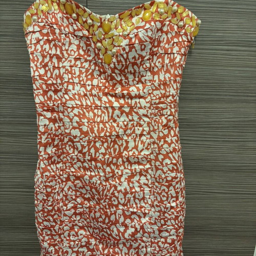 Forel formal dress, orange, size S