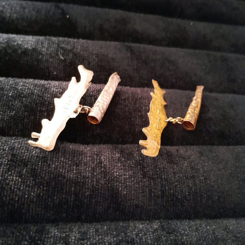 Silver Cretan pins set from old bombonieres