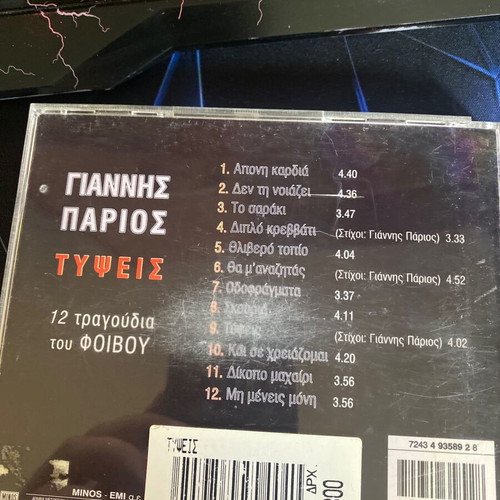 Giannis Parios Typsis CD like new, laiko