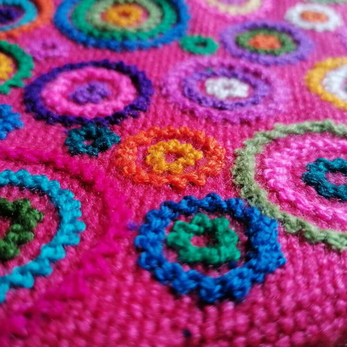 Handmade Peruvian toiletry bag new, woven and hand embroidered