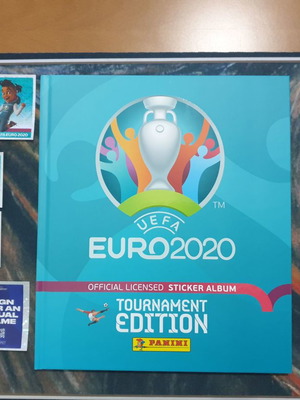 Panini EURO2020 Tournament Edition stickers used with hardcover album