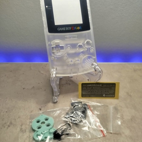 Gameboy Color shell transparent matte new, full set