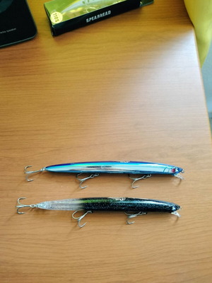 Artificial Lures like new blue blooowinb165f slim 16.5cm 24gr
