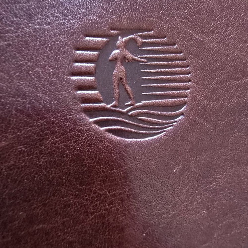 Leather wallet Minoan Lines like new, brown