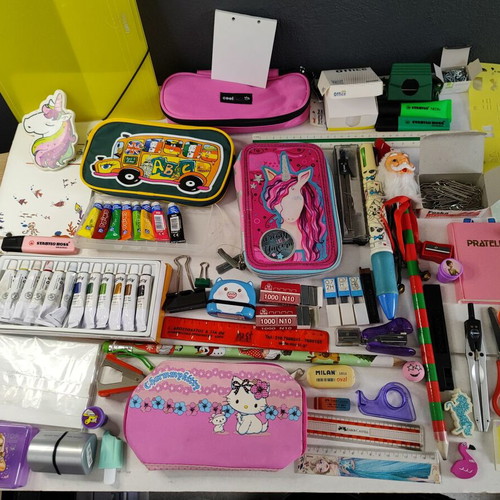 Stationery set used with markers, colored pencils, stickers, and more