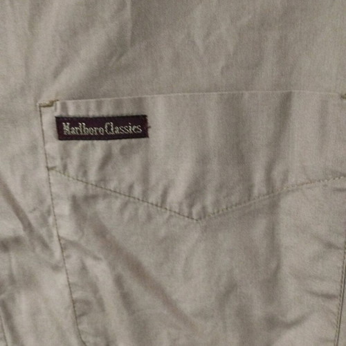 Marlboro Classic men's shirt new, brown, size large