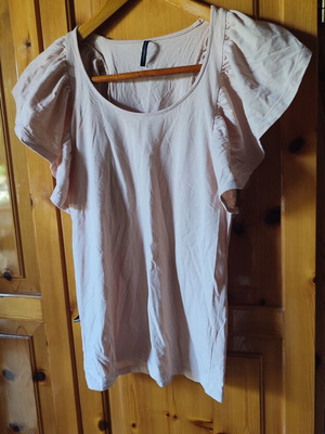 Naf Naf sleeveless blouse cream beige small