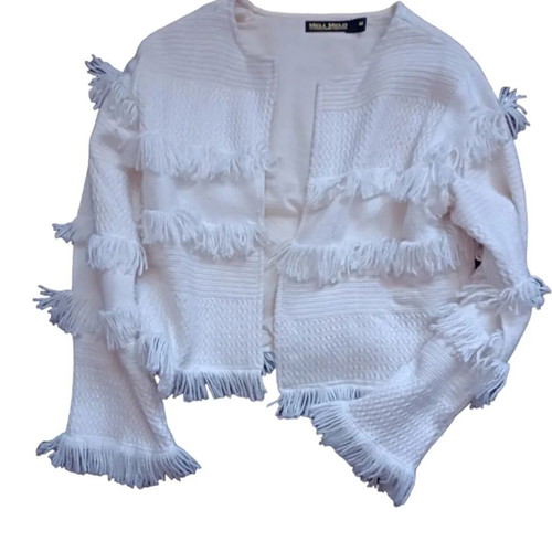 Meli Melo used white jacket with sugar effect size M
