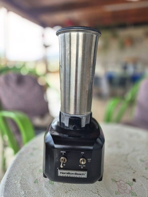 Hamilton Beach Rio 250 professional blender used with stainless steel jar