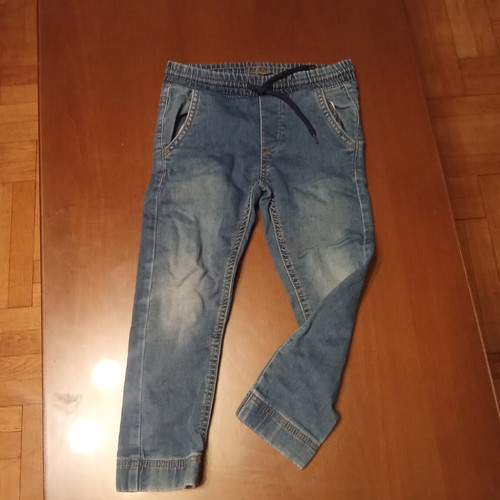 Set of Jogger denim pants, OVS denim shirt and Porio Lucciano shirt for boy 4-5 years like new