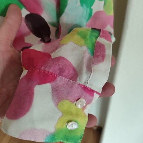 Herzen's Angelegenheit colorful silk blouse like new, S/M