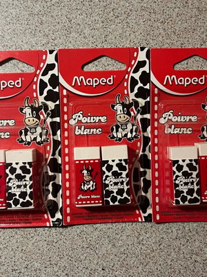 Maped erasers 3set new