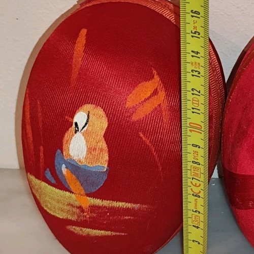Easter fabric eggs used, Greek handmade hand-painted