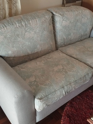 Two-seater and three-seater sofa refurbished set