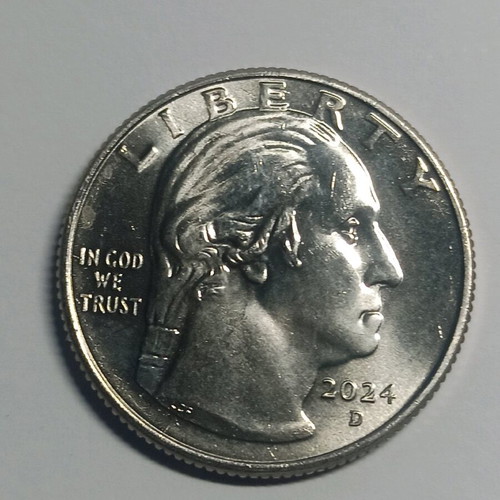 America 1/4 Dollar 2024 D uncirculated shiny