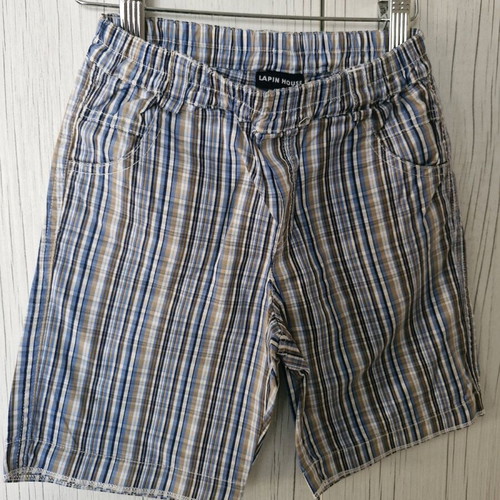 Lapin boy's checked bermuda shorts size 6 like new