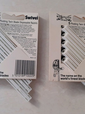 Ξυραφάκια Wilkinson Swivel καινούργια, σετ 2 καρτέλες