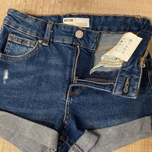 Bershka denim shorts new, size 32, blue
