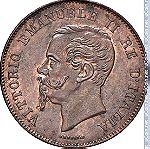  Ιταλικό νόμισμα 1867 5 centisimi
