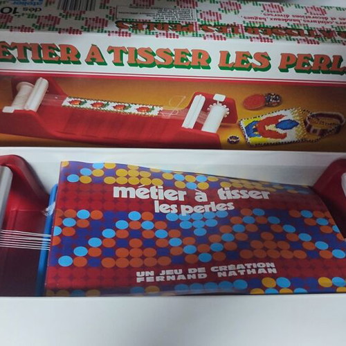Vintage Métier à Tisser les Perles creative bead weaving set Nathan