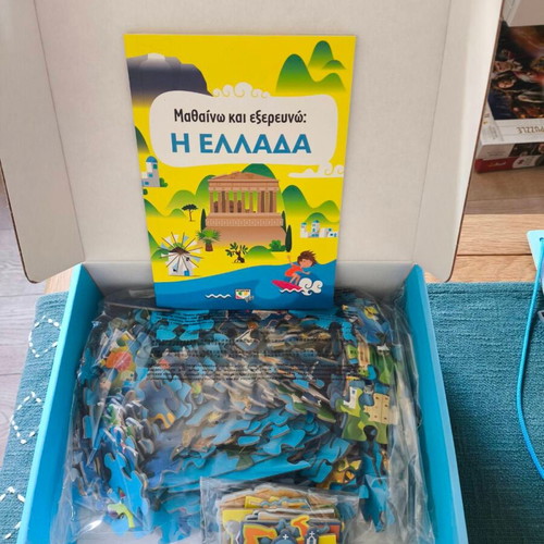 Learning and Exploring Greece Puzzle 210 Pieces with Book new