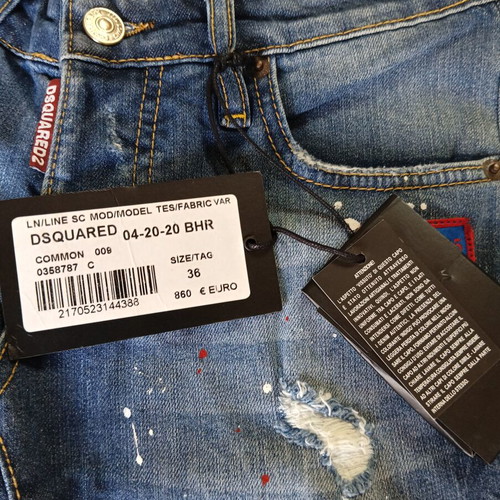 Dsquared2 denim shorts new, size XXS, blue