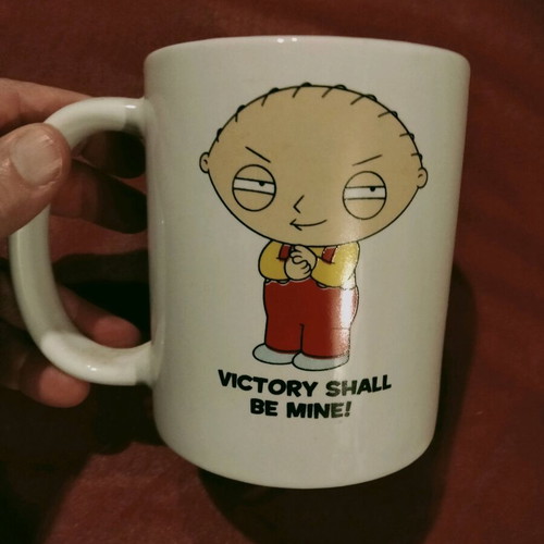 Family Guy Stewie Griffin collectible mug like new, official Fox 2014 product