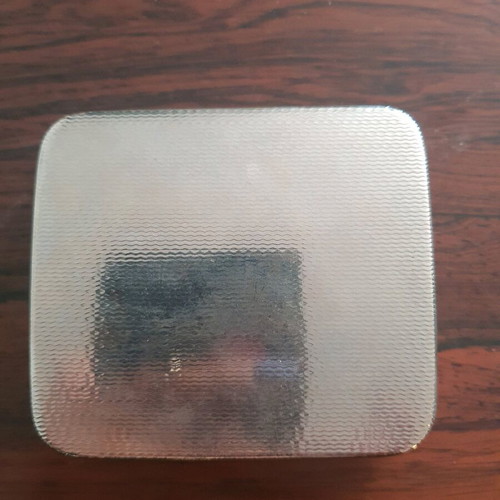 Rolling cigarette case like new, silver color