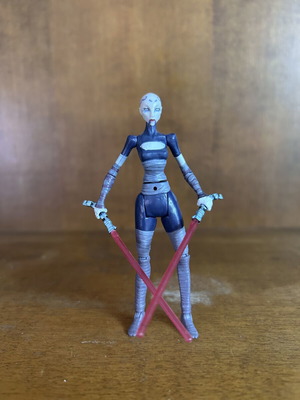 Star Wars Asajj Ventress action figure used, 10cm