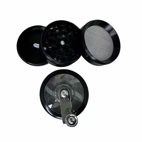 Metal grinder with mill 40x50mm 3-position black new