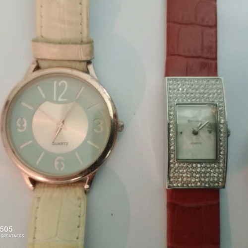 Wristwatches used with wear and two straps