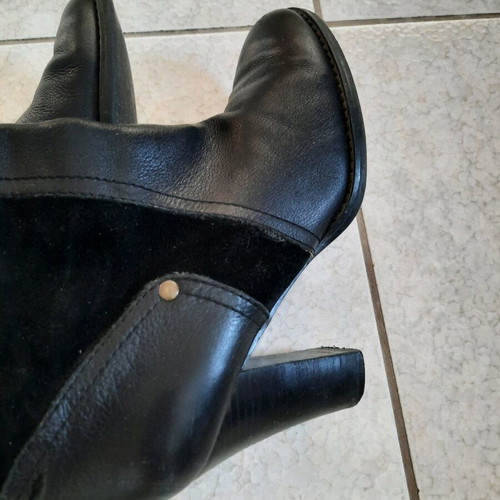 Nine West leather boots like new, size 39, black