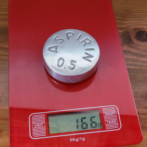 Bayer Aspirin 0.5 paper weight used
