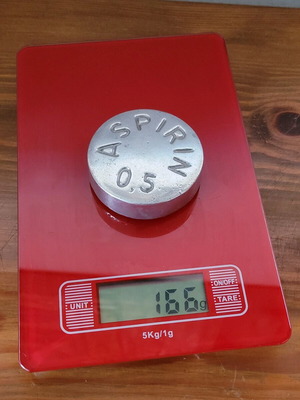 Bayer Aspirin 0.5 paper weight used