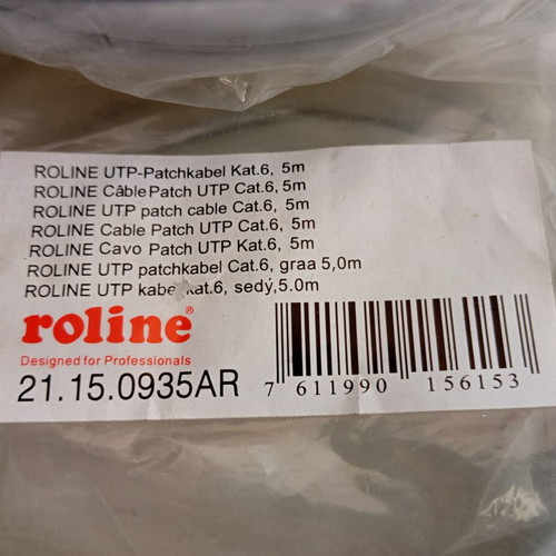 Καλώδια δικτύου UTP Cat 6+5 καινούργια, σετ 7 τεμαχίων