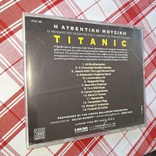 Titanic CD used with music from the movie