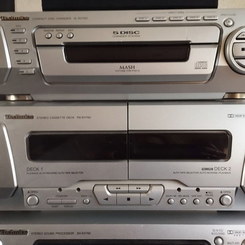 Technics SC-EH760 Hi-Fi Stereo System used, 5CD changer, Dolby Pro Logic