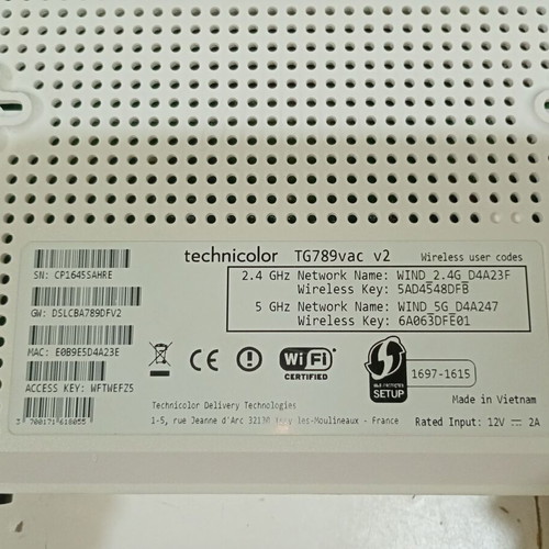 Technicolor TG789vac V2 Router like new, VDSL2 Ethernet