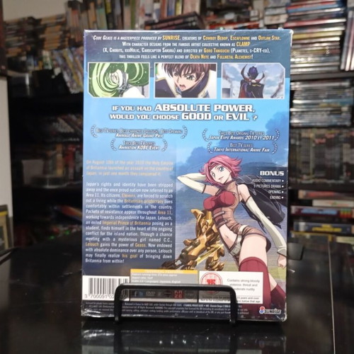 Code Geass: Lelouch of the Rebellion DVD box new, collectible anime series