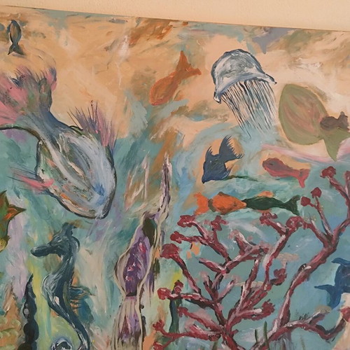 Painting "Vythos" acrylic on canvas new, Jereme K.