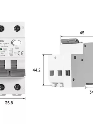 Ρελε Διαρροής GEYA GYR9NE-B Type B RCBO καινούργιο, 40A 30mA